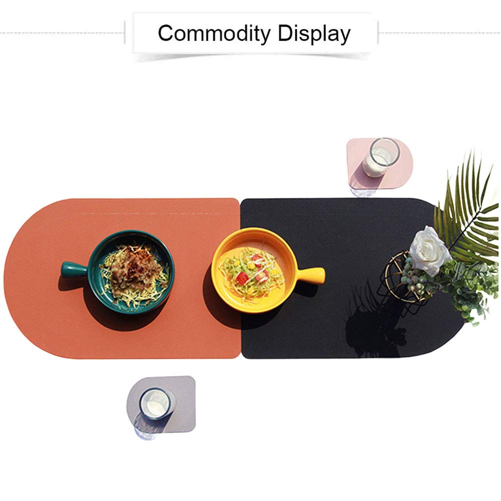 V-Shine Placemats For Dining Table Set Of 4 Washable Leather Placemat Non-Slip Kitchen Heat-Resistant Waterproof Table Place Mat