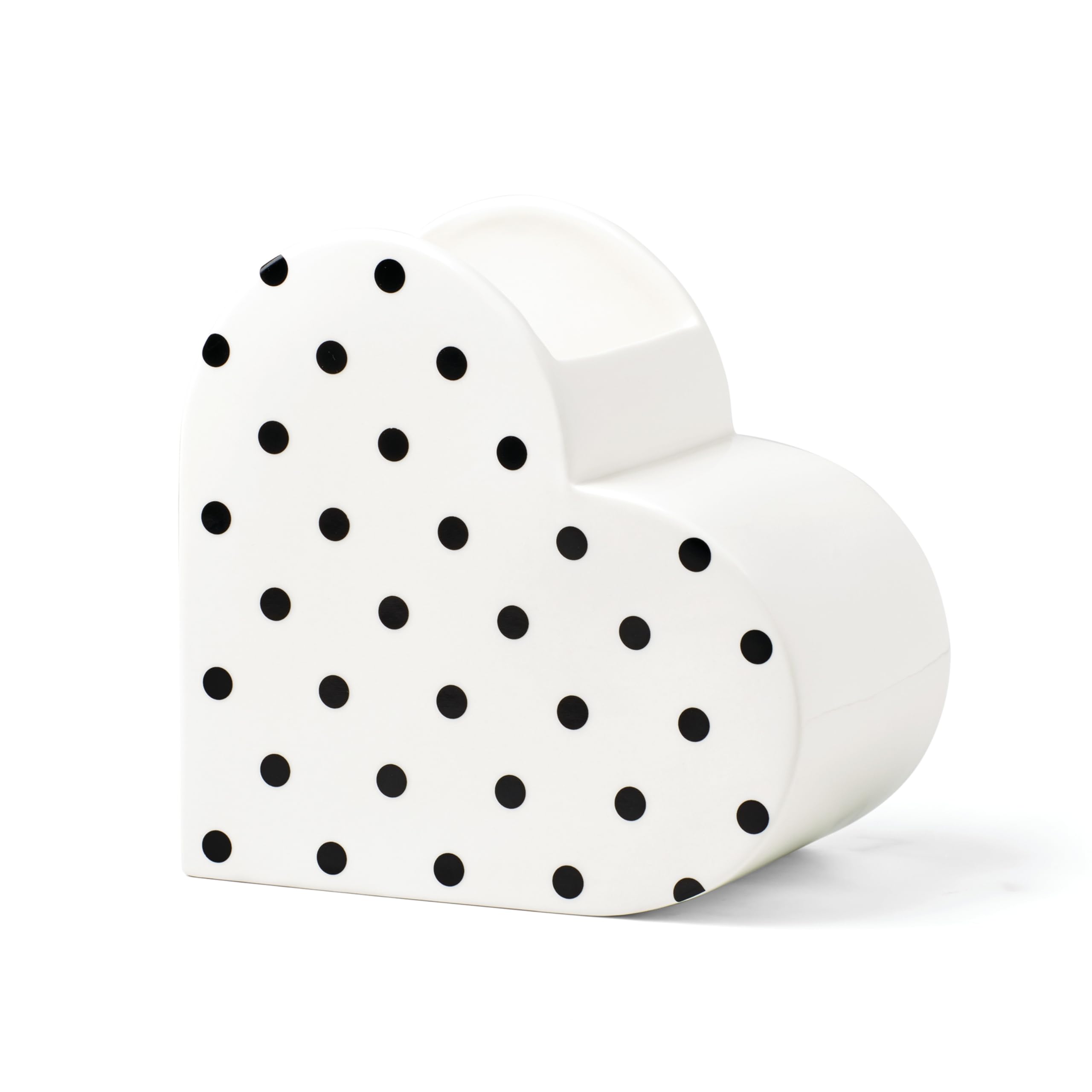 Kate Spade New York Dot Heart Vase, 2.16, White