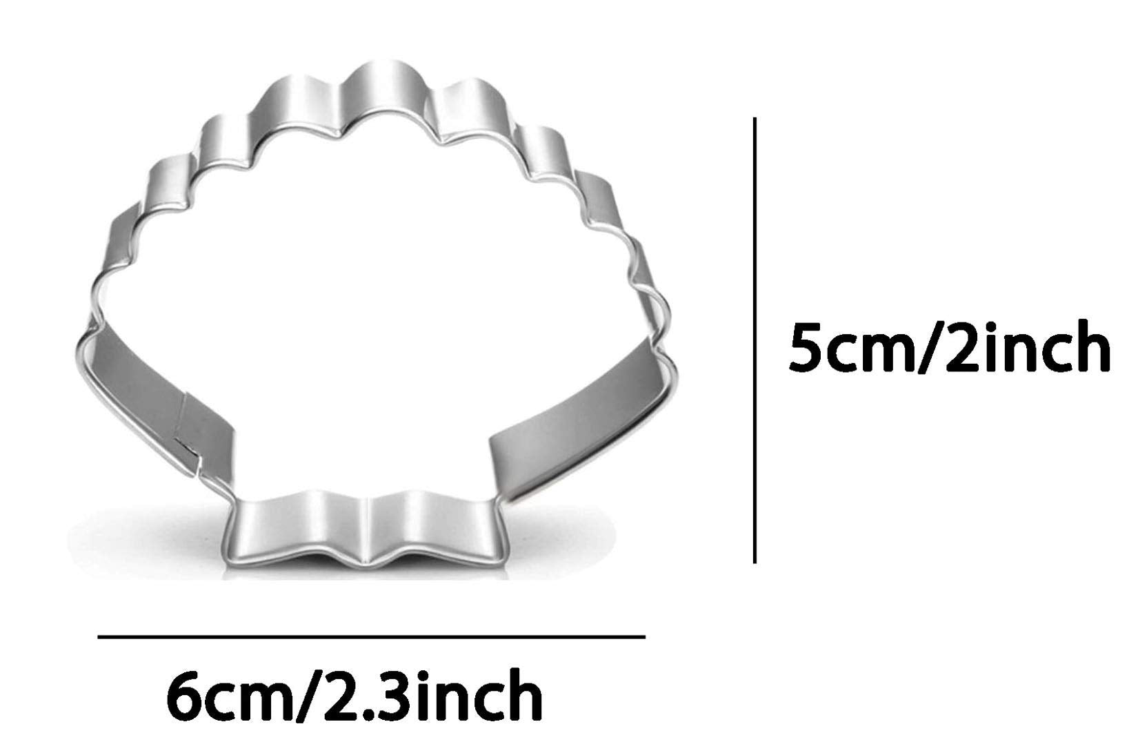 Wjsyshop Shell Seashell Cookie Cutter Stainless Steel