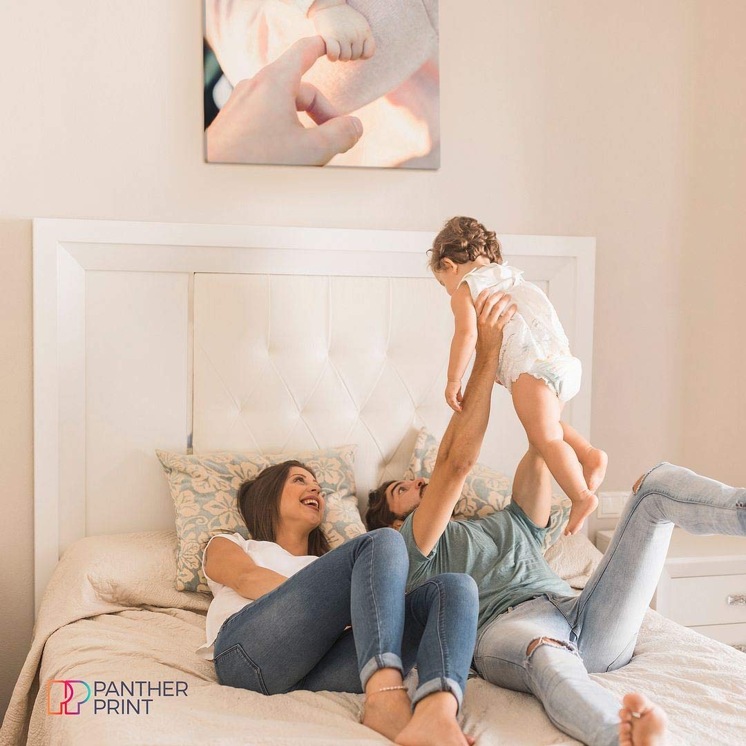 Panther Print Personalized Canvas Prints | Beautiful Photos On Canvas Of Family And Pets | Framed Custom Photo Canvas, Print Gif