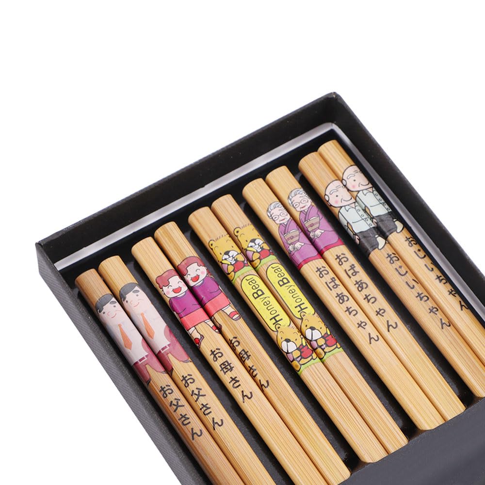 10 Pairs Wooden Chinese Style Chopsticks, 8.9 Inch Long Chopsticks Reusable Dinning Eating Sushi Chopstick Kitchen Tableware