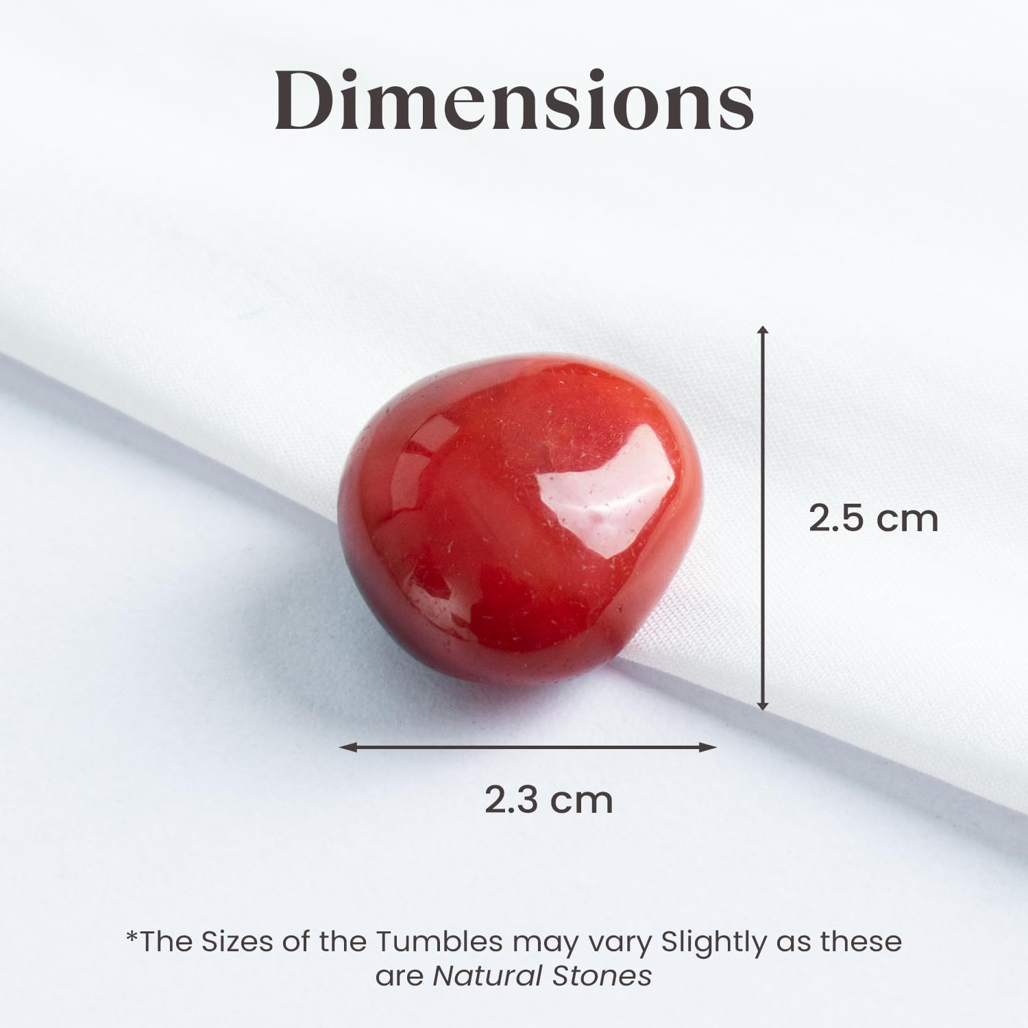 Astrotalk Carnelian Tumble | Boosts Confidence, Courage & Creativity | Enhances Motivation, Passion & Willpower | Attracts Success & Opportunities | Home & Office Decor | Gift for Man & Woman