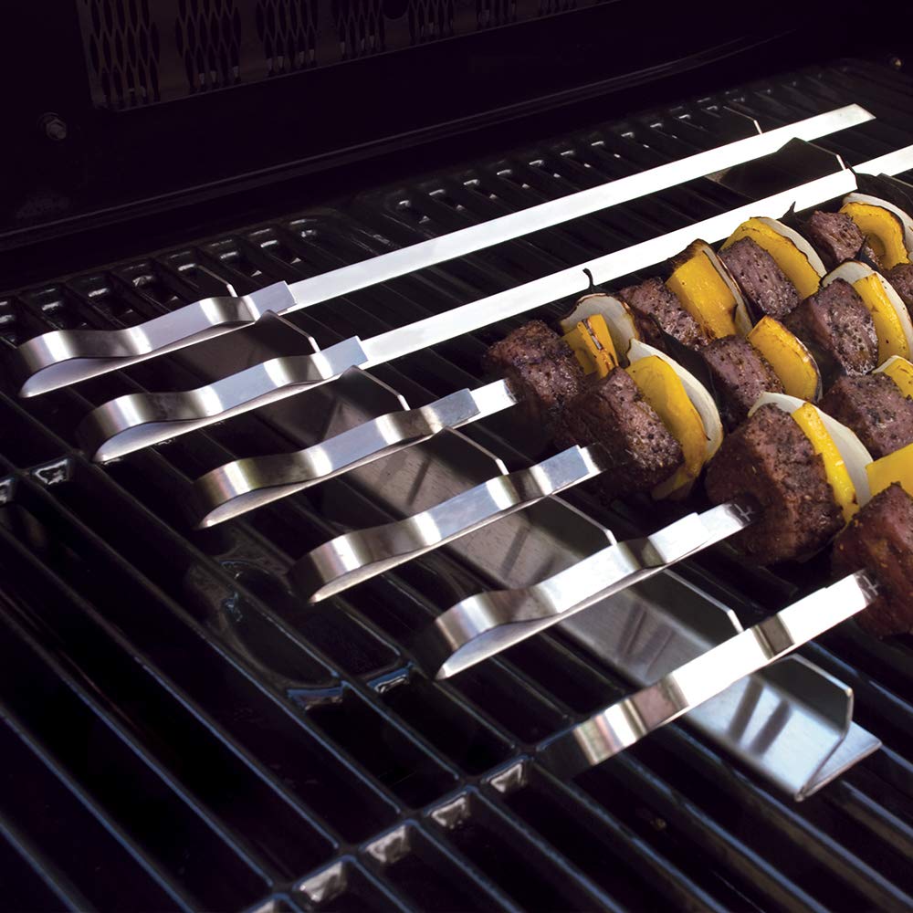 Steven Raichlen Signature Series Sr8816 Stainless Steel Kabob & Rack Set