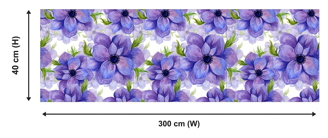 Walldaddy Wall Sticker Model(Jaamaniflower) Extra Large Size(40X300)Cm For Walls/Door/Furniture/Glass/Any Plain Surface