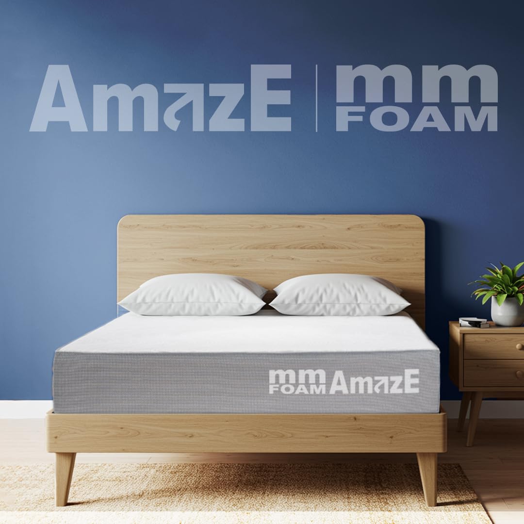 MM FOAM Amaze  Foam Mattress  Superior Comfort, Firm Support | 10 Years Warranty (75x60x6, Queen)