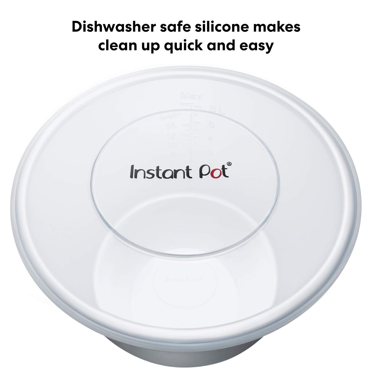 Instant Pot Silicone Lid, 8-In, 3-Qt Pot Lid, Reusable Silicone Lid For Bowl And Food Cover, Microwave Cover For Food, Transpare
