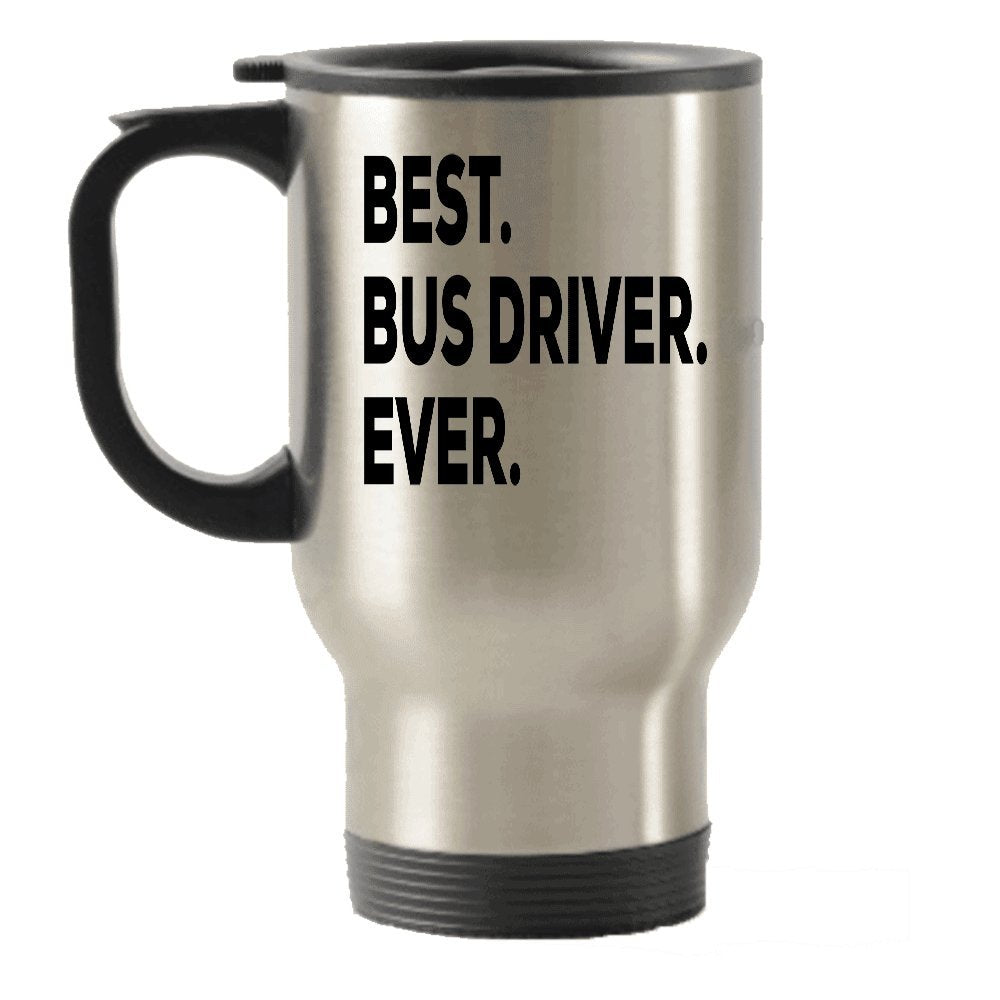 Spreadpassion Bus Driver Travel Mug, Best Bus Driver Ever, Bus Driver Tumbler, Bus Driver Appreciation Gift, Thank You Birthday