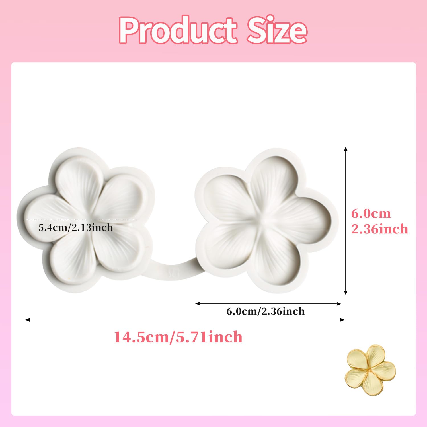 Sk Flower Blossom Veiner Fondant Cake Chocolate Sugarcraft Mould Mold Tool 1Pcs (Style 1)