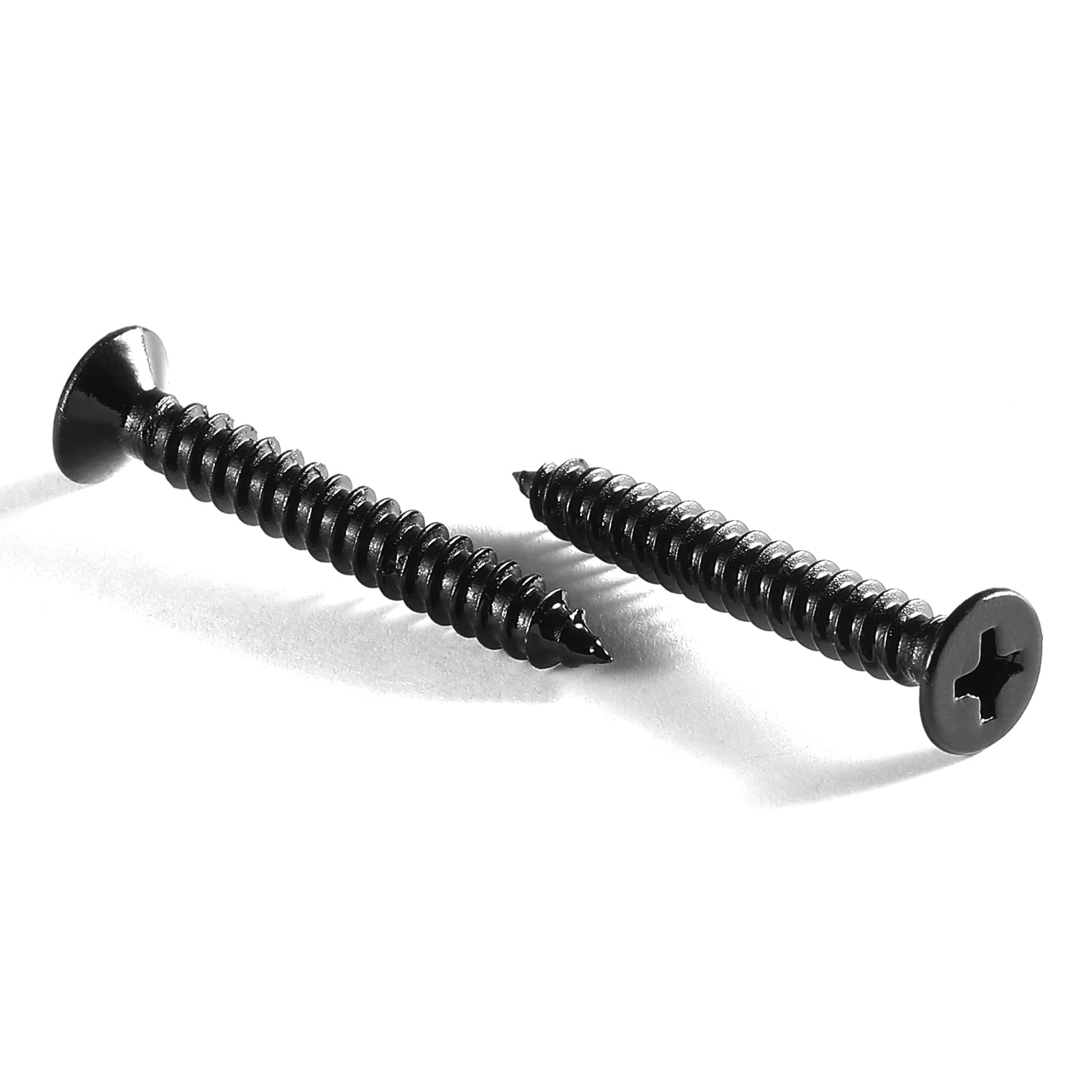 10 X 1-14 Wood Screw 100Pcs 18-8 (304) Stainless Steel Screws Flat Head Phillips Fast Self Tapping Drywall Screws Black Oxide By