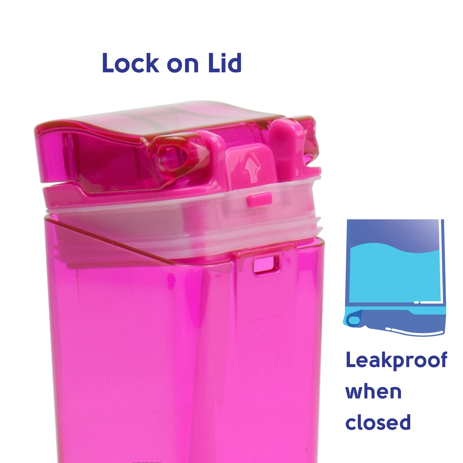 Precidio Design New 2022 Drink In The Box Eco-Friendly Reusable Drink Container, 8Oz (Pink) 1008Pk