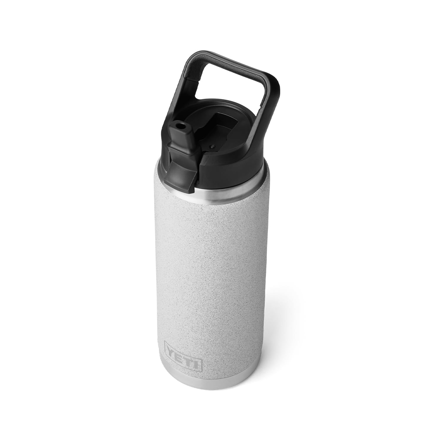 Yeti Rambler 26 Oz Bottle, Vacuum Insulated, Stainless Steel With Straw Cap, Grey Stone