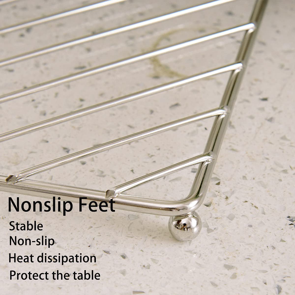Stainless Steel Trivets For Hot Pots And Pans, Vidaya Luxury Metal Pot Holders -Multi-Use Great Heat Resistant Hot Pads For Kitc