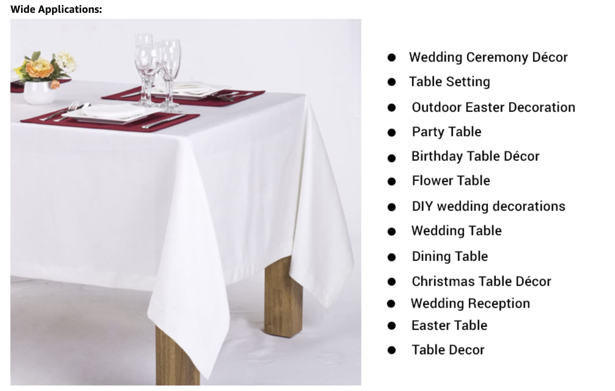 Ak-Trading 60 X 126-Inch Rectangular Polyester Tablecloth - Made In Usa - Pink
