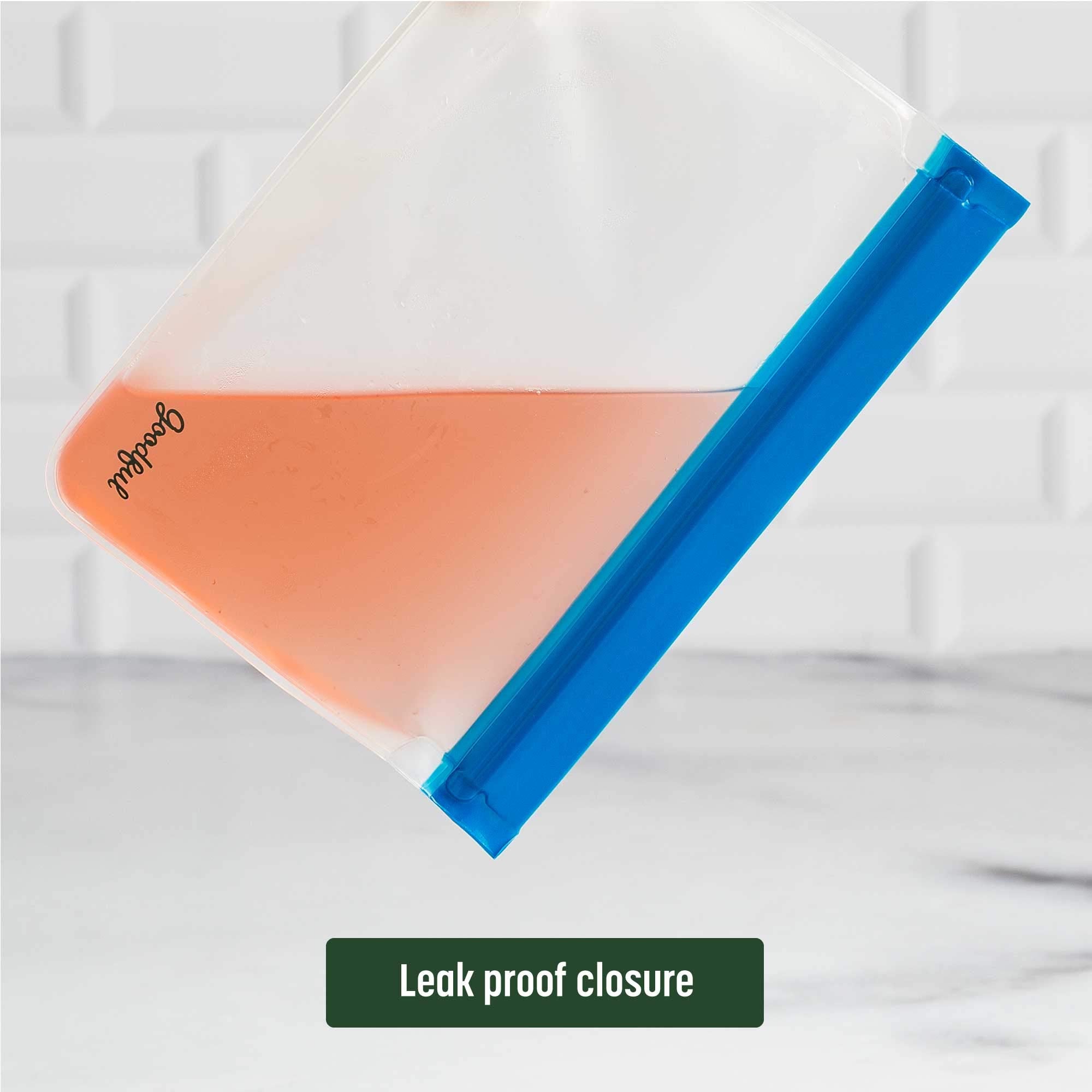 Goodful Reusable Standup Food Storage Bags (6 Pack, Assorted Sizes)