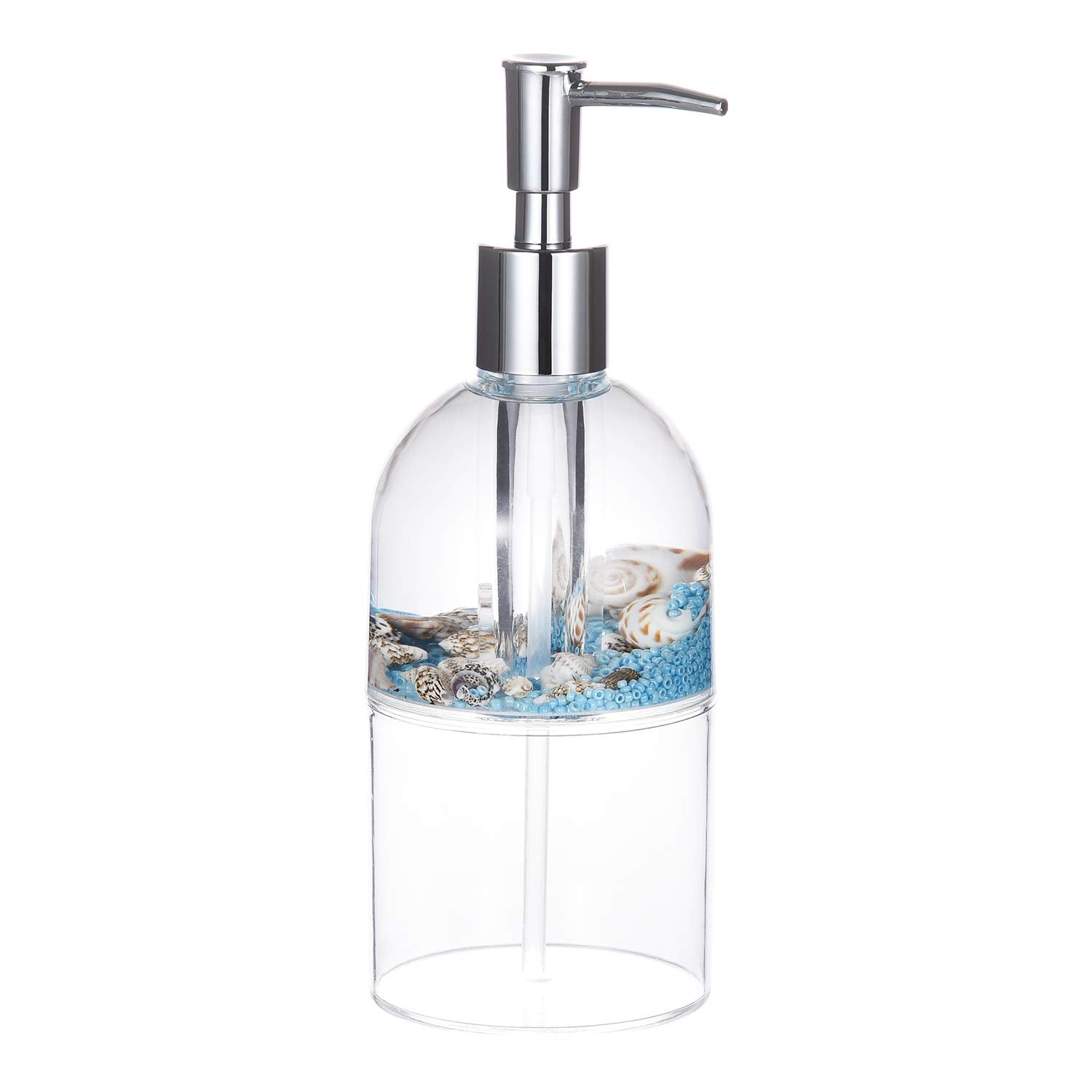 Locco Decor 4 Piece Acrylic Liquid 3D Floating Motion Bathroom Vanity Accessory Set Conch