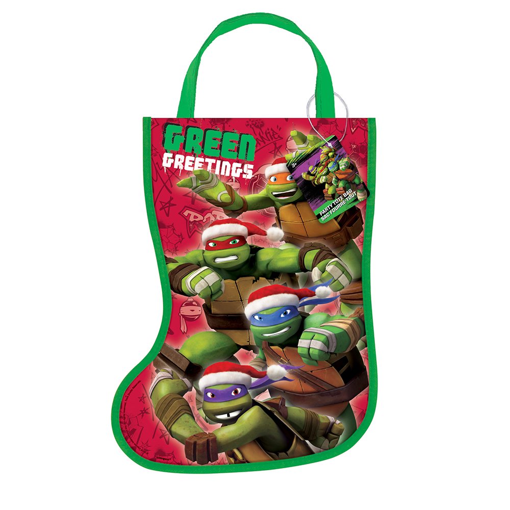 Unique Ninja Turtles Christmas Stocking Tote Bag - 13'' X 9.5'', 1 Pc