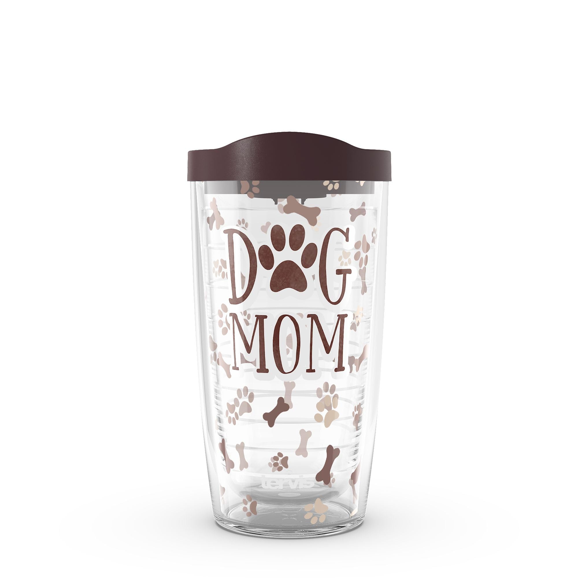 Tervis Dog Mom Made in USA Double Walled Insulated Tumbler Travel Cup Keeps Drinks Cold & Hot, 16oz, Classic