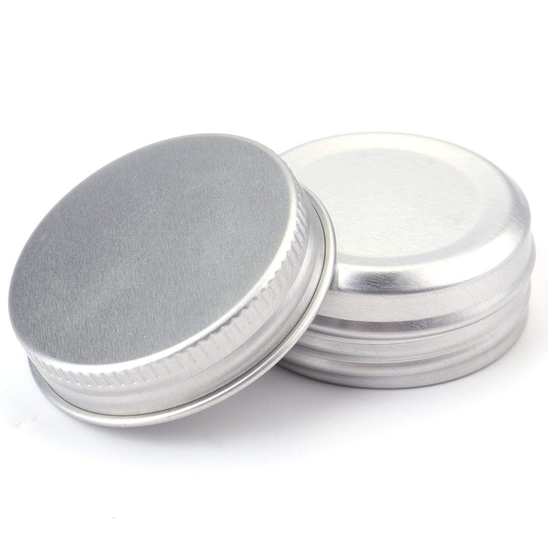 Tosnail 48 Pack Of 0.5 Oz Mini Round Tins, Lip Balm Tins Container With Screw Thread Lid, Aluminum Empty Tins Metal Storage Tin