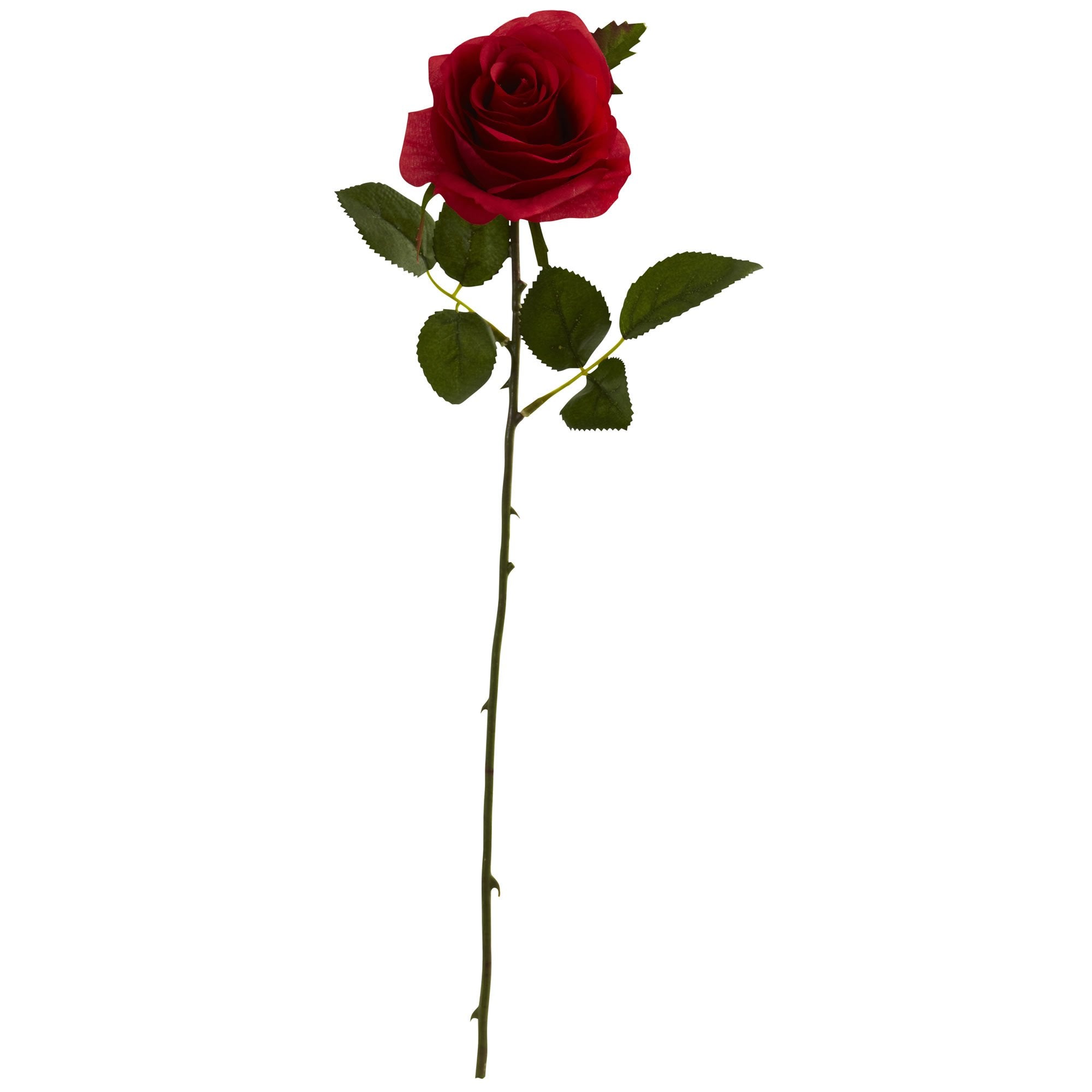 Nearly Natural 18 Rose Flower (Set of 24) Artificial Plant Red