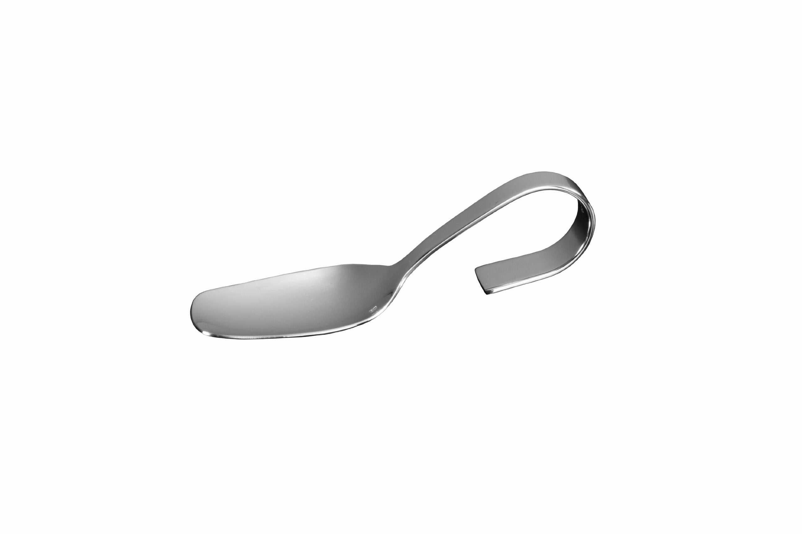 Fortessa Grand City 18/10 Stainless Steel Flatware Looped Handle Tasting Spoon, Set Of 12,Silver