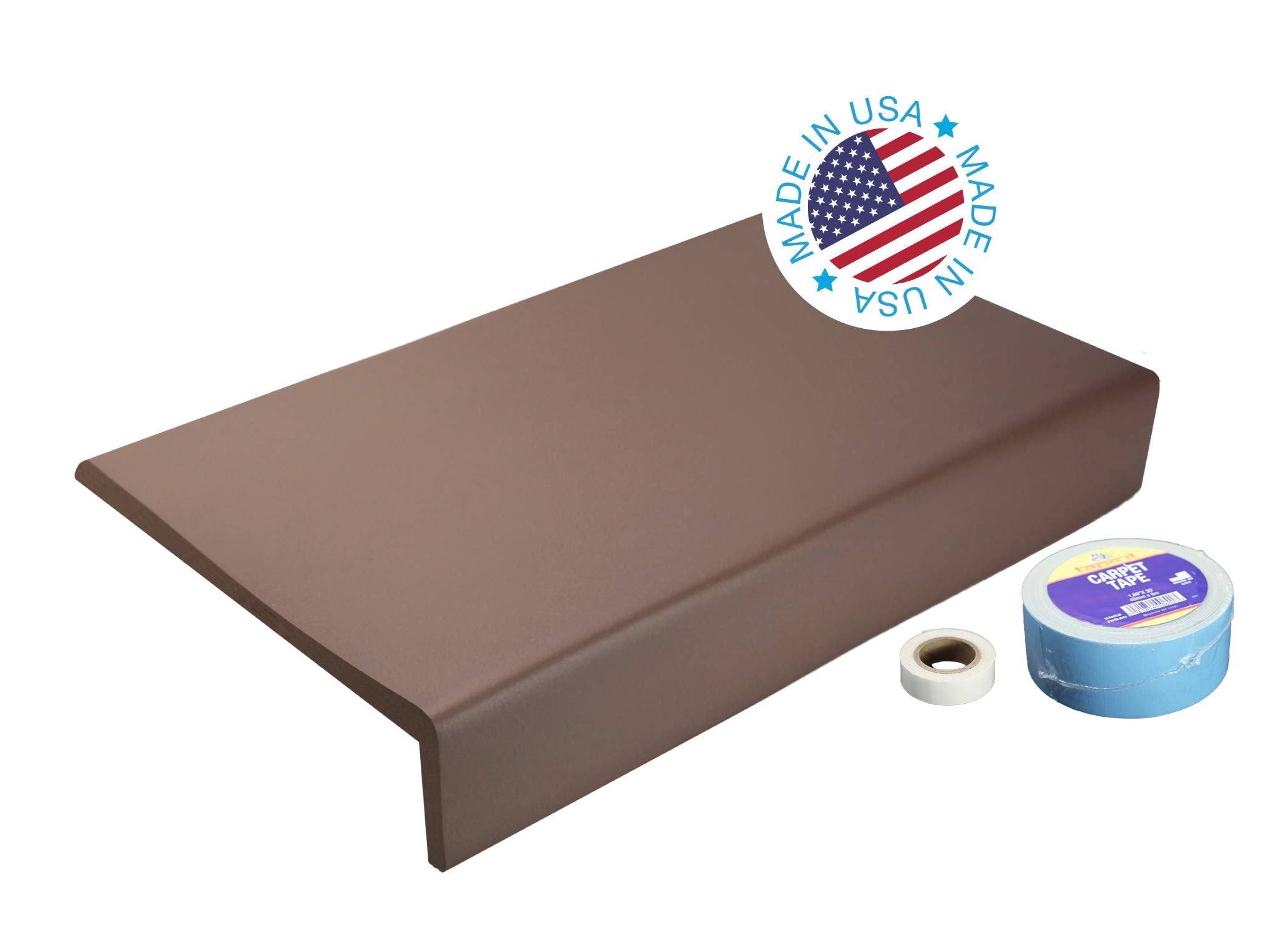 Kidkusion Soft Seat Edge Cushion | Hearth Pad 36'' | Brown | Fireplace and Hearth Safety