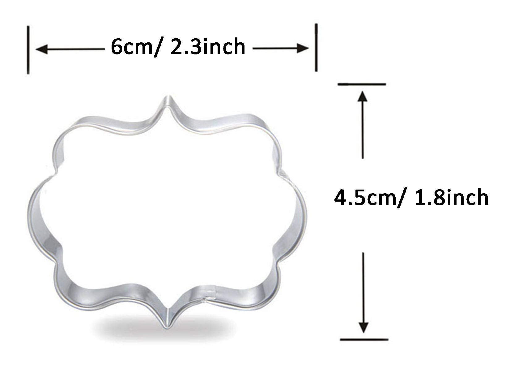 Wjsyshop Rectangle Plaque Shape Cookie Cutter