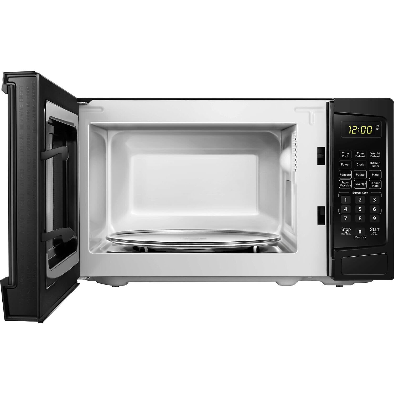 Danby Dbmw1120Bbb 1.1 Cu.Ft. Countertop Microwave In Black - 1000 Watts, Family Size Microwave With Push Button Door