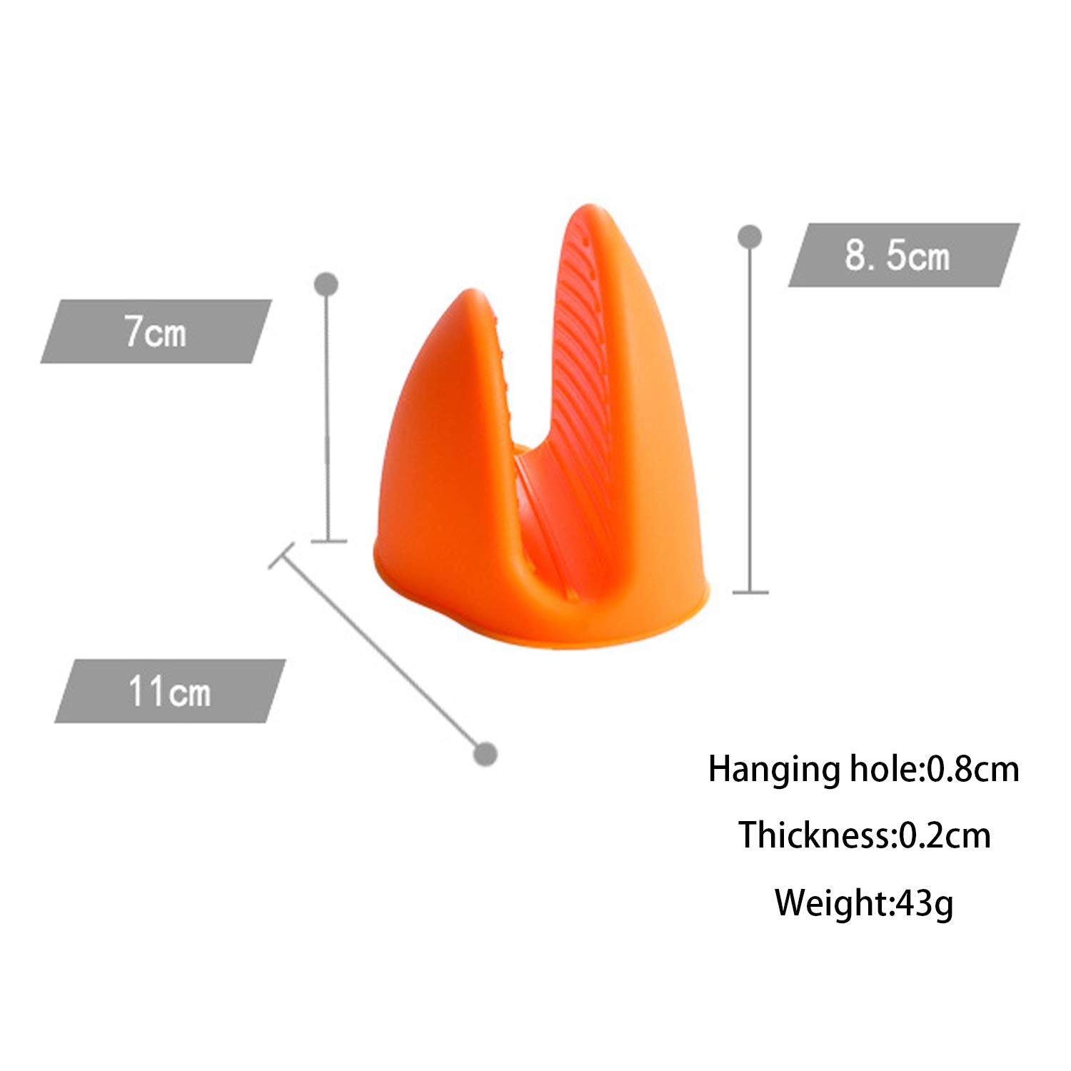Nepak 4 Pairs Silicone Cooking Pinch Grips Oven Mitts Potholder For Kitchen Cooking & Baking