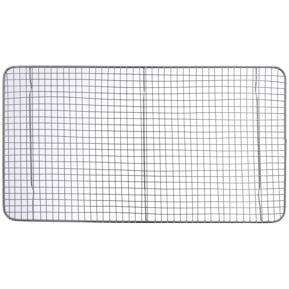 Adcraft 18 x 10 Chrome-Plated Wire Pan Grate, Versatile for Cooling Baked Goods, Draining Fried Foods, and Elevating Dishes in F
