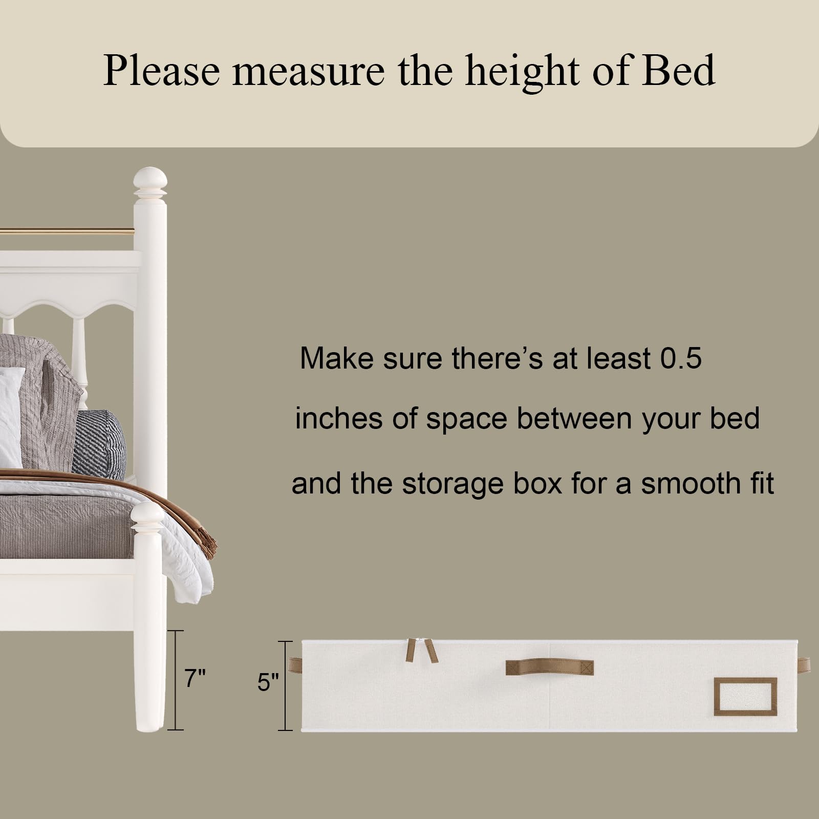 COYACOOL Under Bed Storage Containers, 2-Pack Underbed Storage Box, Collapsible Clothes Storage Bins with Handles and Lid, Mediu