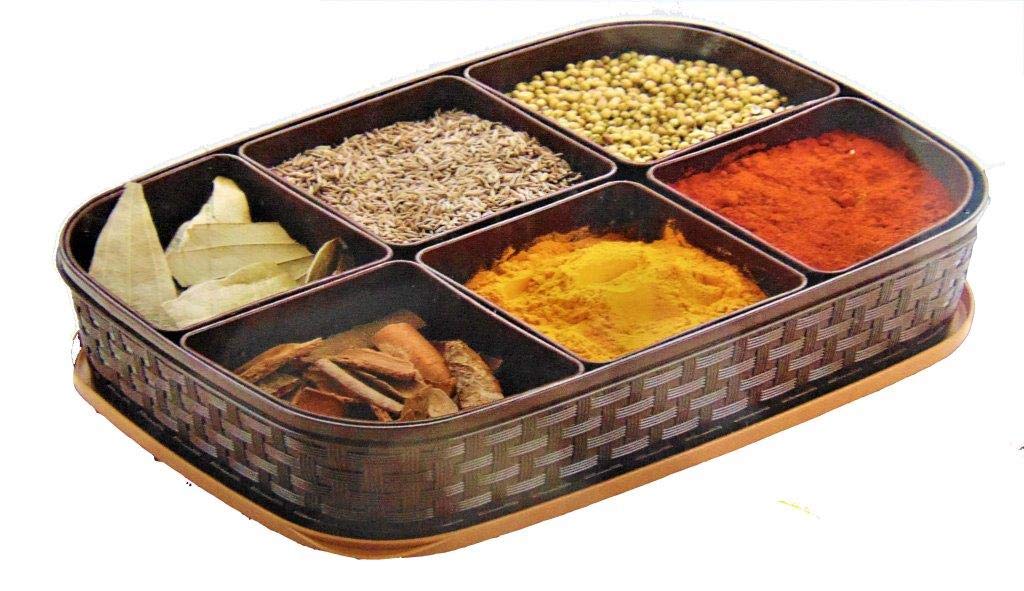 Mirim MultiPly Masala Box  1000 Ml, Multicolour