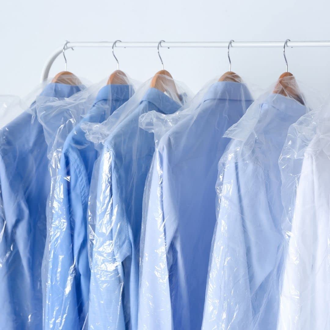Plasticplace 0.65 Mil Clear Garment Dry Cleaners Plastic Pants Bag  21    X 7    X 30    (577 Count)