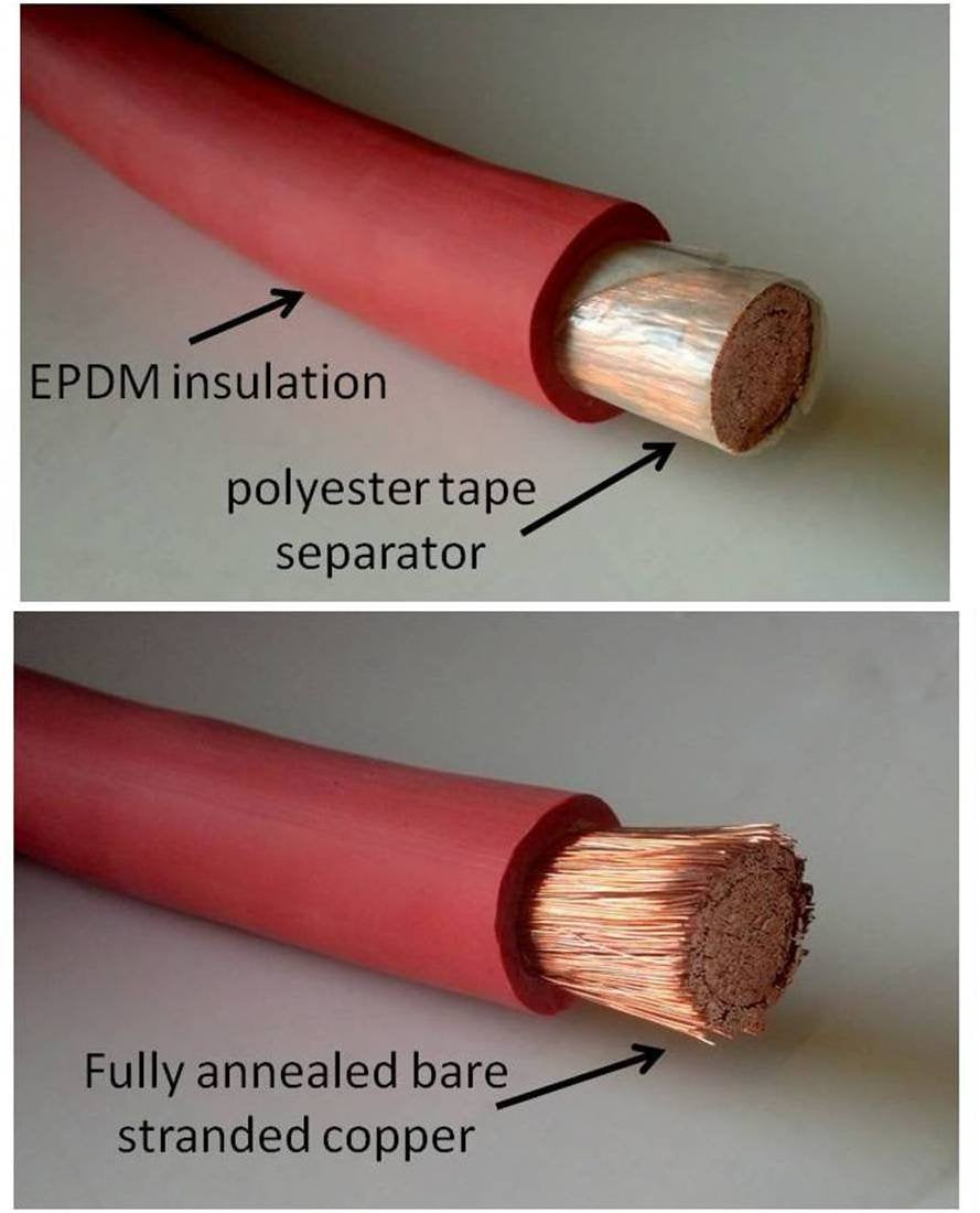 Wni 6 Awg 6 Gauge 10 Feet Red Battery Welding Pure Copper Ultra Flexible Cable  5Pcs Of 516  5Pcs 38 Copper Cable Lug Terminal C