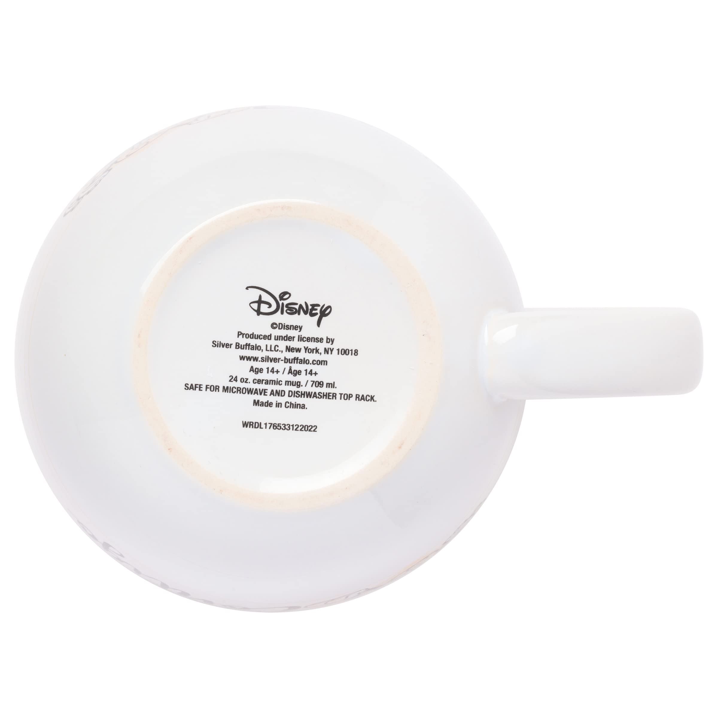Silver Buffalo Mickey & Minnie Todo Es Mejor Ceramic Soup Mug, 24 Ounces