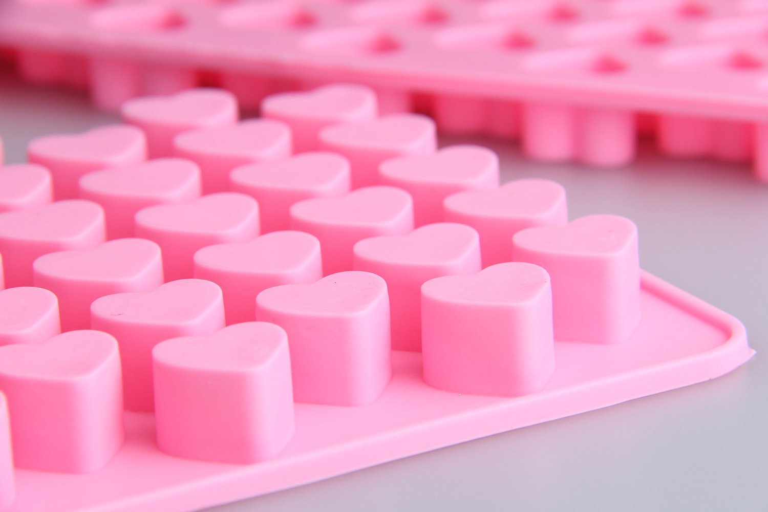 Cy3Lf Mini Silicone Heart Shape Ice Cube Candy Chocolate Mold (Pack Of 2)