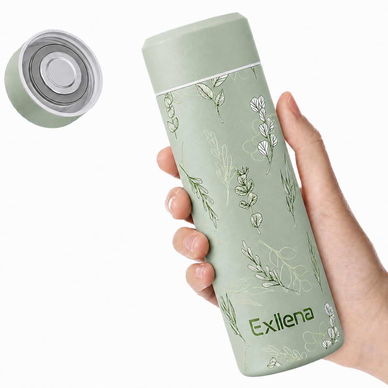 ?Upgraded?Exllena Small Insulated Water Bottle 10 oz/300ml Mini Insulated Water Bottle for Hot & Cold Drinks, Perfect Small Wat