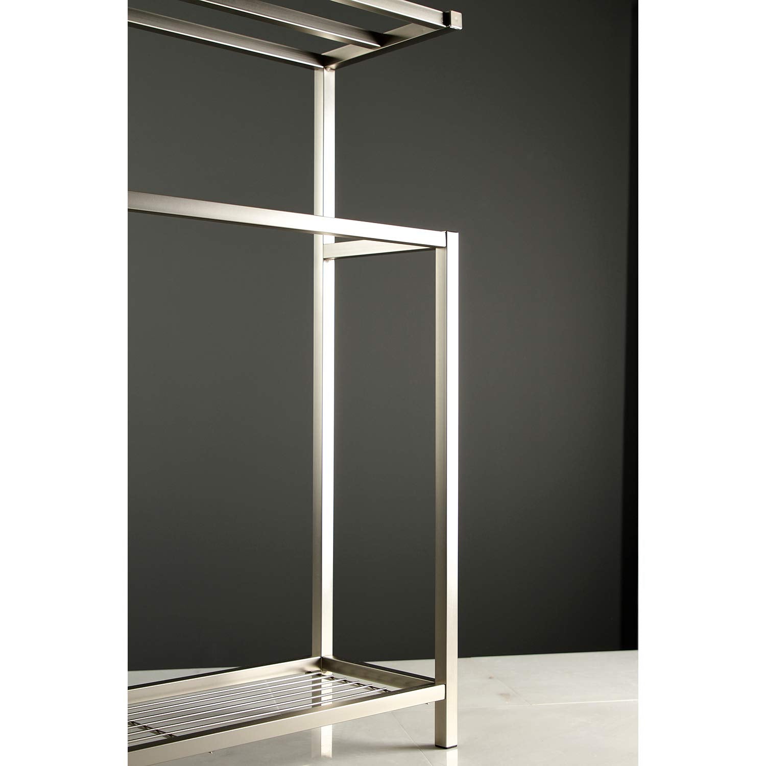 Kingston Brass Scc8368 Edenscape Freestanding Towel-Rack, Brushed Nickel