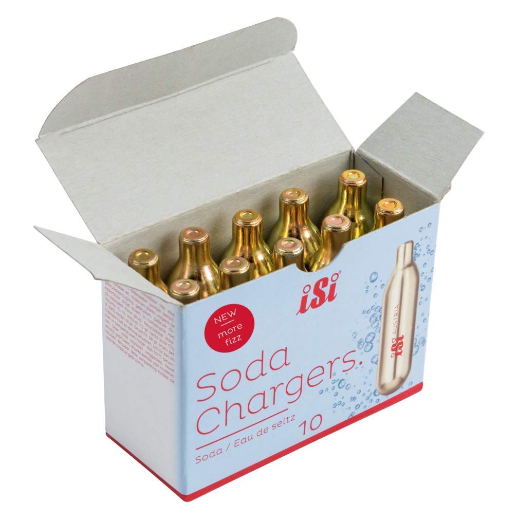 Isi 10-Pack Soda Chargers, Gold