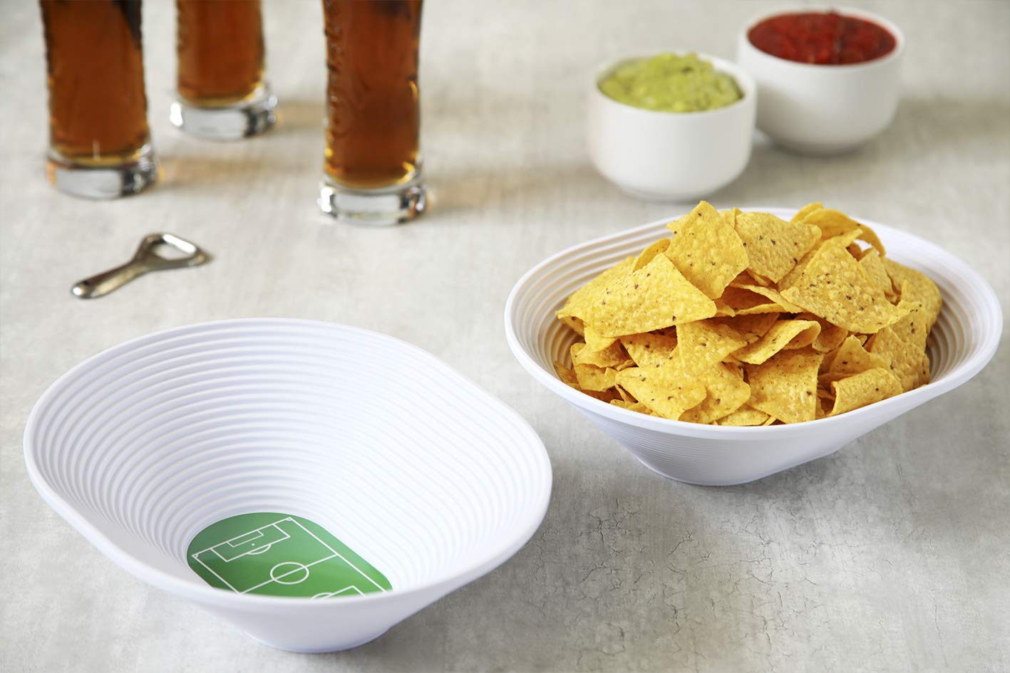 Ototo Footbowl Snack Bowl - Football Stadium Melamine Bowl (Football)
