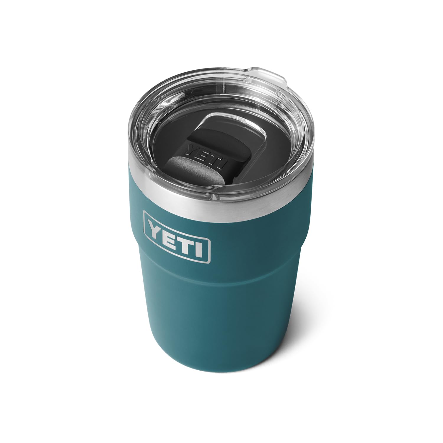 YETI Rambler 16 oz Stackable Tumbler, Vacuum Insulated, Stainless Steel with MagSlider Lid, Agave Teal