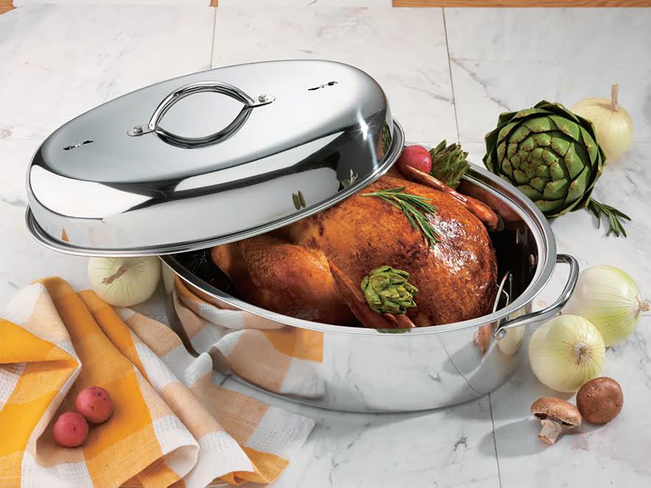 TamBee 9.8x6.7 Inch Oval Roasting Cooling Rack, 304 Stainless Steel, Silver, Model 8541884356, Thick Version, 1PC