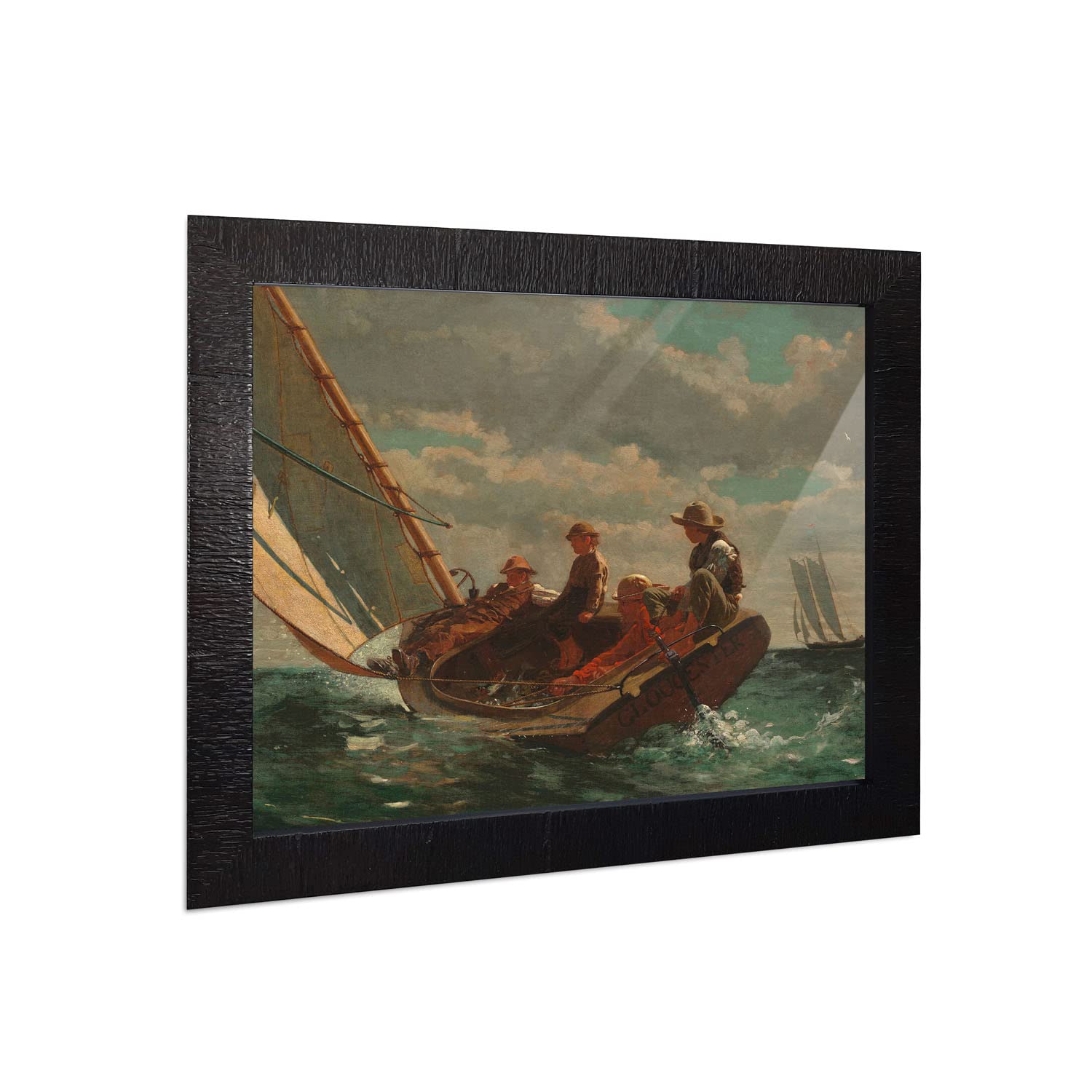 Breezing Up - A Fair Wind Framed Wall Art By Winslow Homer, Great Sailboat Decor For Kitchen Or Livingroom 2470Ch