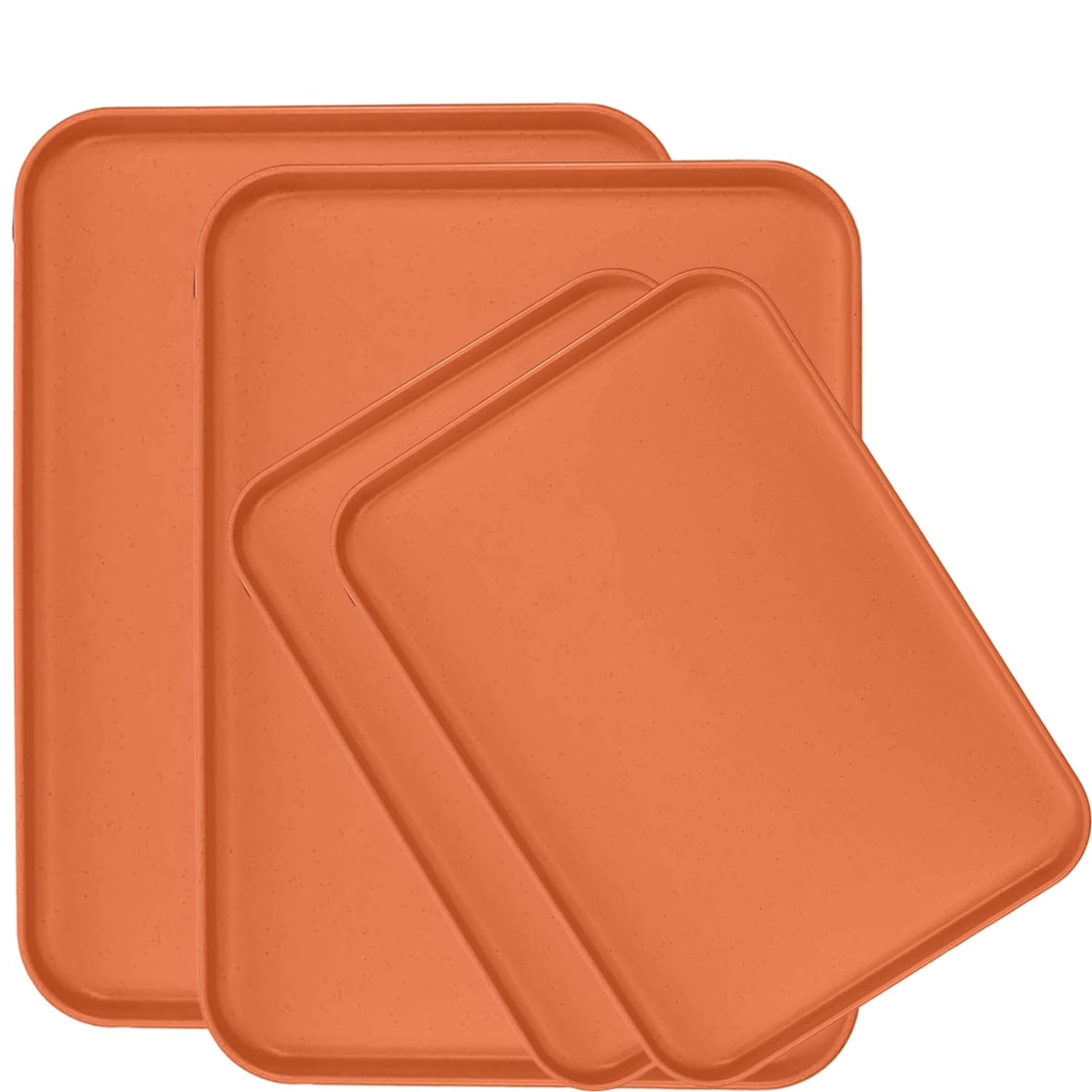Spatlus Wheat Straw Unbreakable Fast Food Tray For Dessert, Appetizers, Fruits, Snacks, Salads, Pasta, Cake, Sandwiches, Vegetab