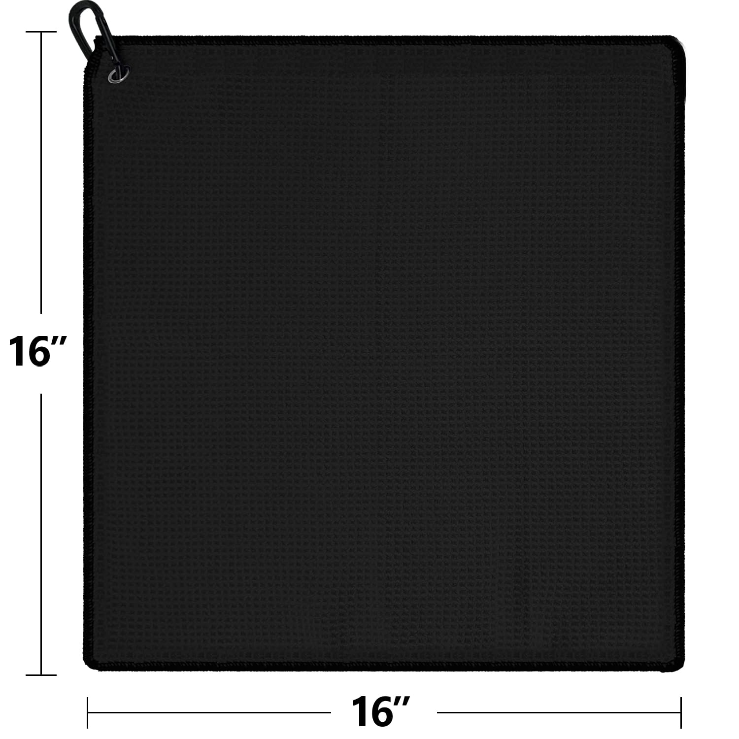 Vividly 3 Pack Golf Towels, Microfiber Waffle Pattern Golf Towel-Contains Golf Towels In Three Colors Of Black, Blue And Gray, S