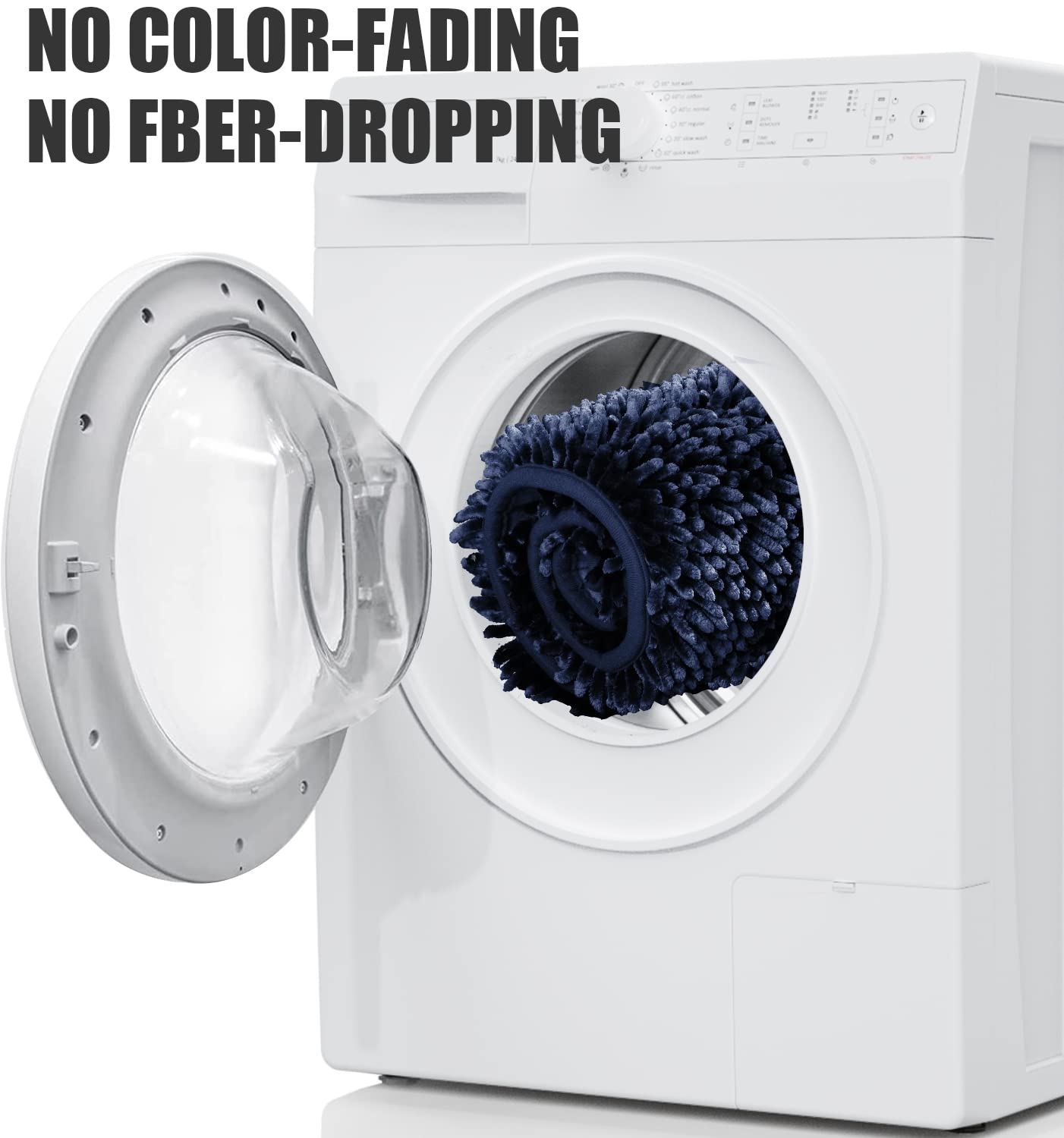 Yimobra Bathroom Rugs Sets 2 Piece, Luxury Extra Thick Bath Mats For Laundry Room Floor, Shaggy Fluffy Chenille Bathroom Rug Set