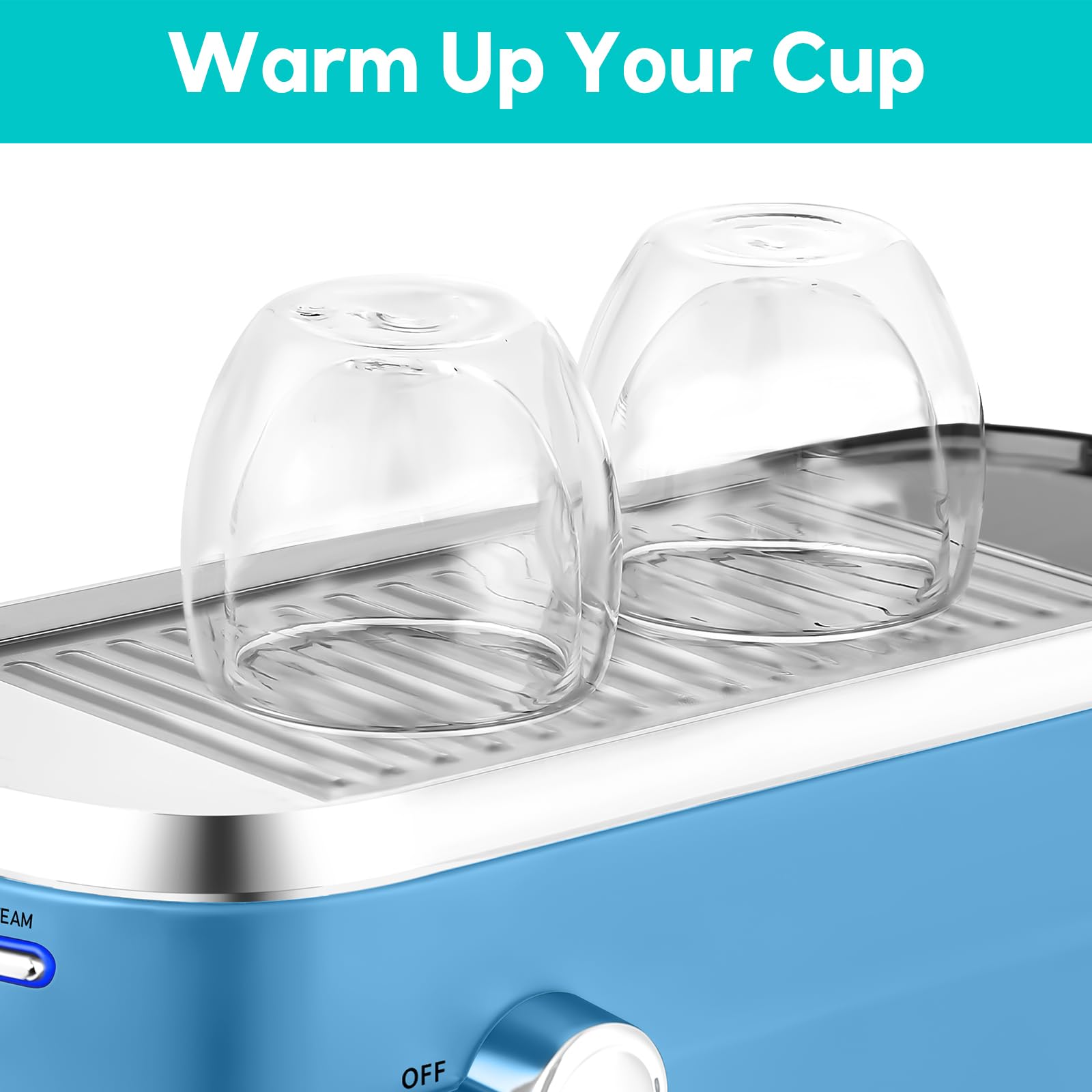 Casabrews Espresso Machine 20 Bar, Stainless Steel Espresso Maker With Milk Frother Steam Wand, Professional Coffee Machine With