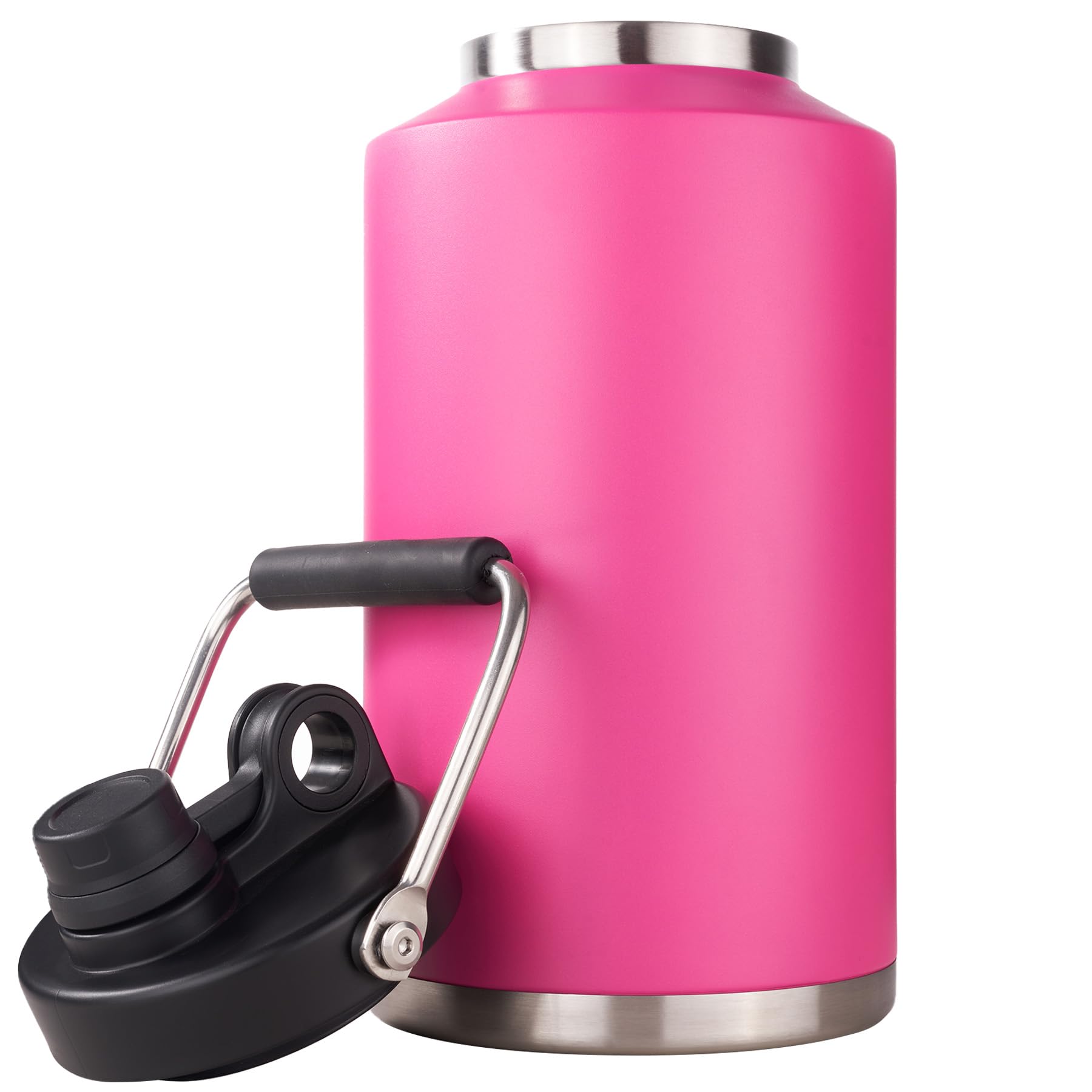 Kerilyn Insulated Gallon Jug with Handle, One Gallon, 128oz Stainless Steel, Large Double Vacuum Water Bottle for Hot & Cold Dri