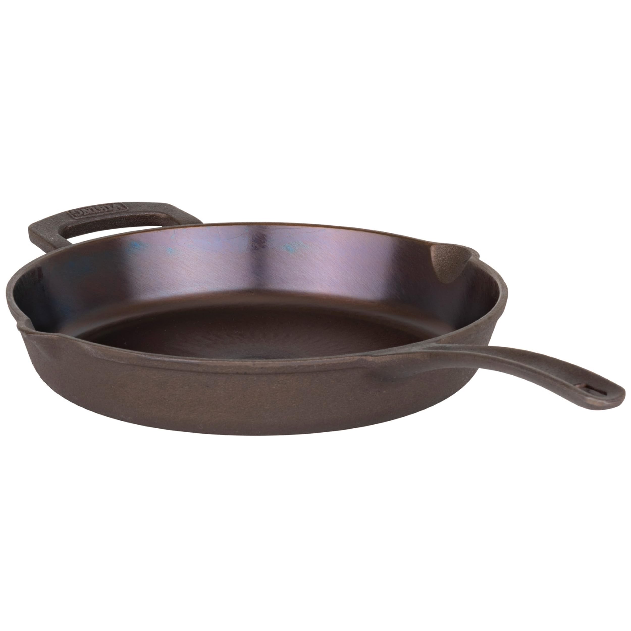 Viking Nonstick Frying Pan, 12 Inch Bronze Cast Iron Induction Cookware, Made without PFAS, Even Heat Distribution, Oven Safe to