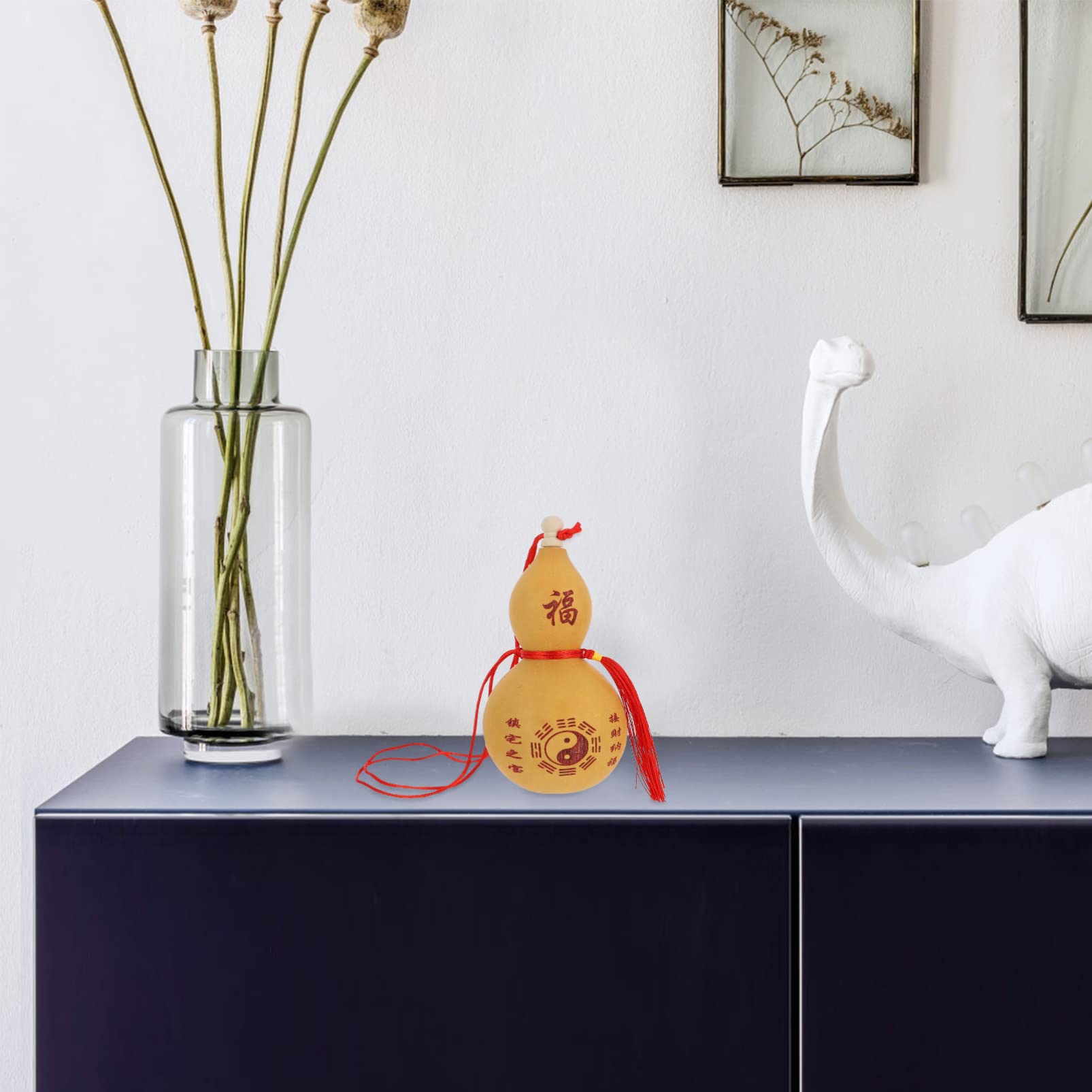 BESPORTBLE Feng Shui Wu Lou Feng Shui 2pcs Gourd Statue Traditional Chinese Gourd Gourd Hu Lu Decor for Home Office Feng ShuiDec