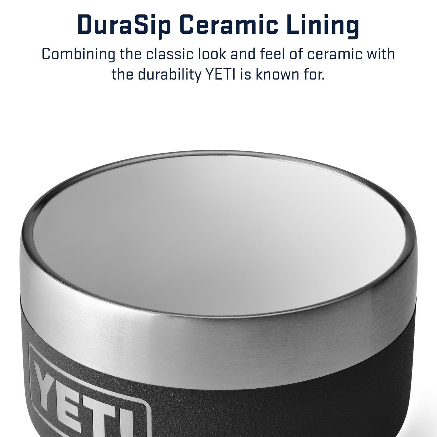 Yeti Rambler 4 Oz Stackable Cup, Stainless Steel, Vacuum Insulated Espresso/Coffee Cup, 2 Pack, Black